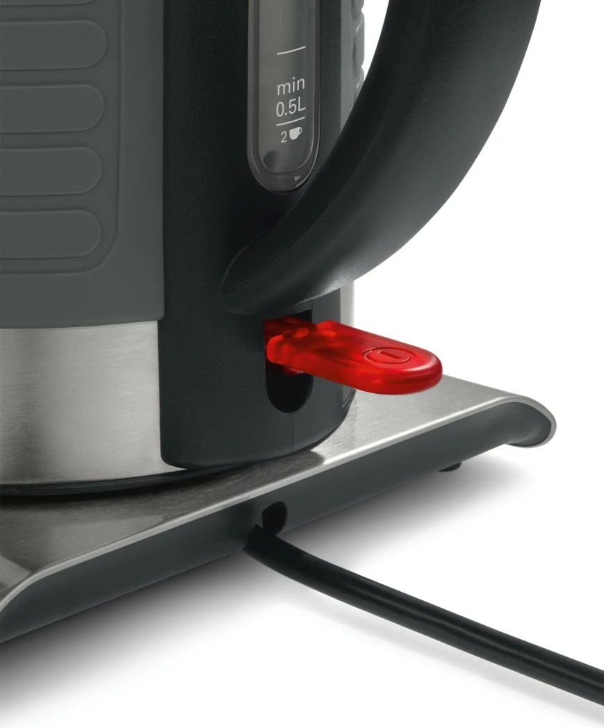 Çajnik Bosch TWK7S05, 1.7 L, 2200 W, Ngjyrë e zezë, Gri