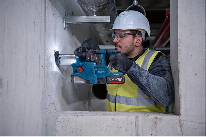 Çekiç perforator Bosch GBH 18V-22 Professional, SDS Plus, 18V, 2.2cm, 1050 RPM, 1.9J, blu