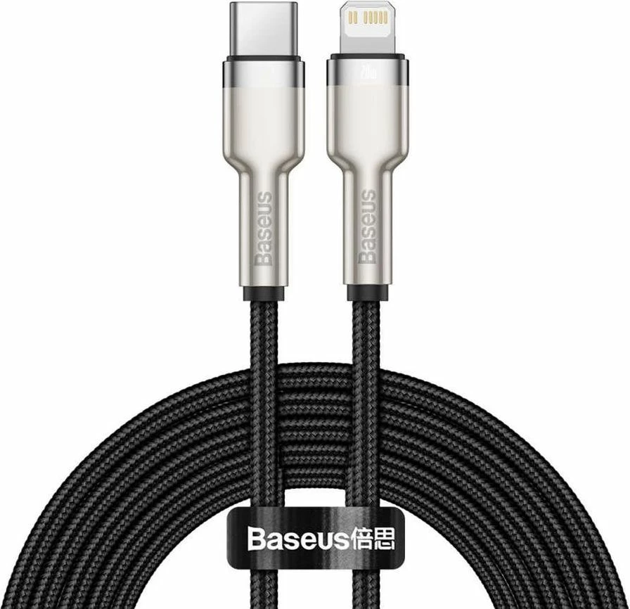 Kabl USB Baseus USB-C në Lightning CATLJK-A01 1 m i zi