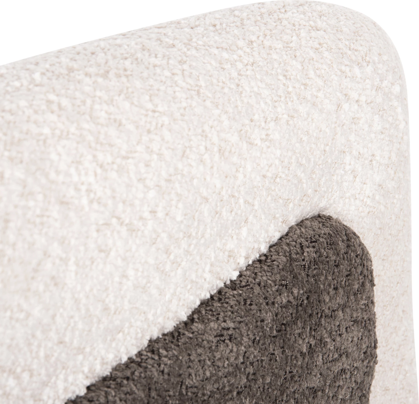 Fotelje DOPER, pëlhurë boucle, bardhë-gri, FH9590.06, 68x72x76 cm