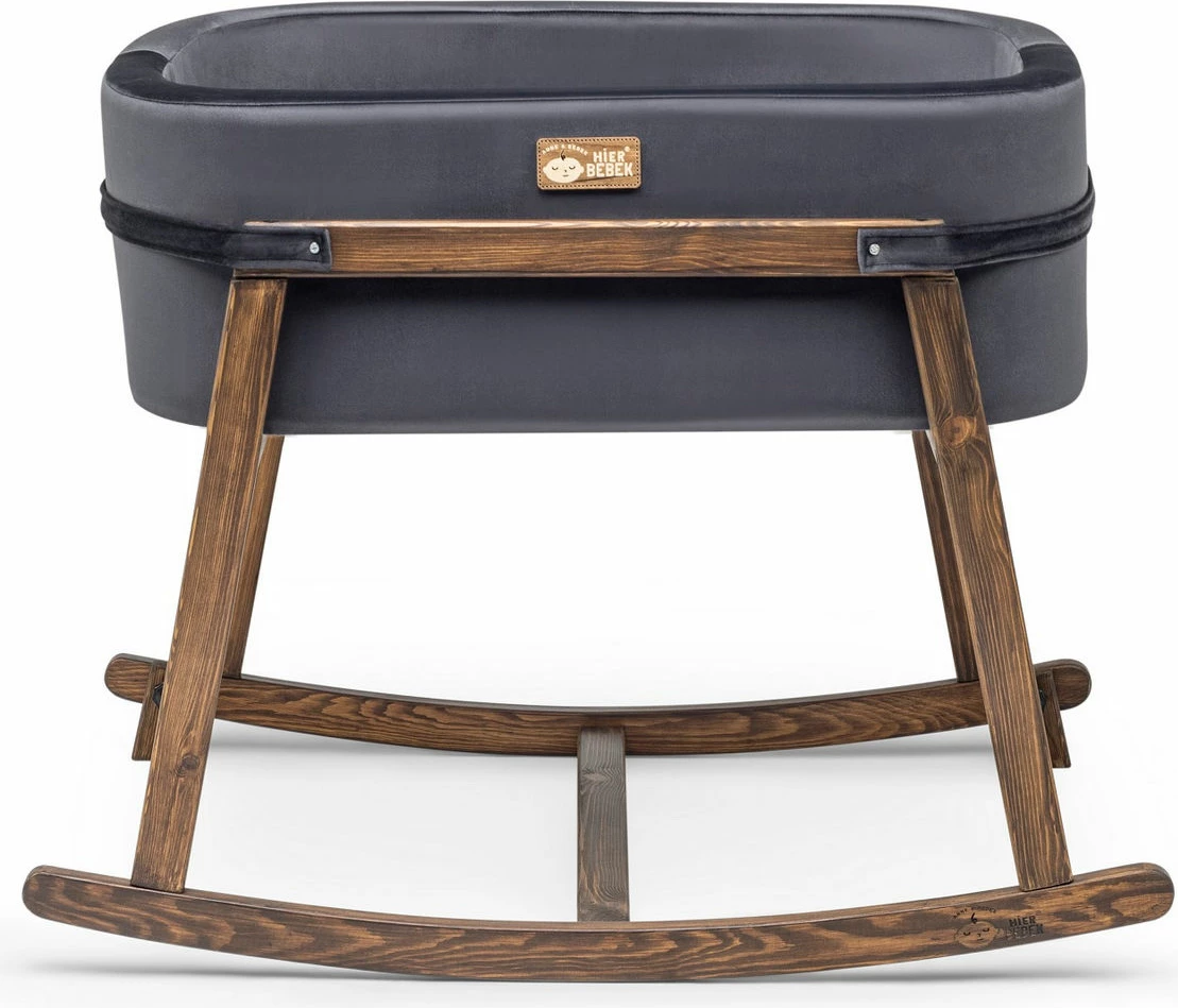 Djep Skye Decor, ngjyrë e zezë, arrë