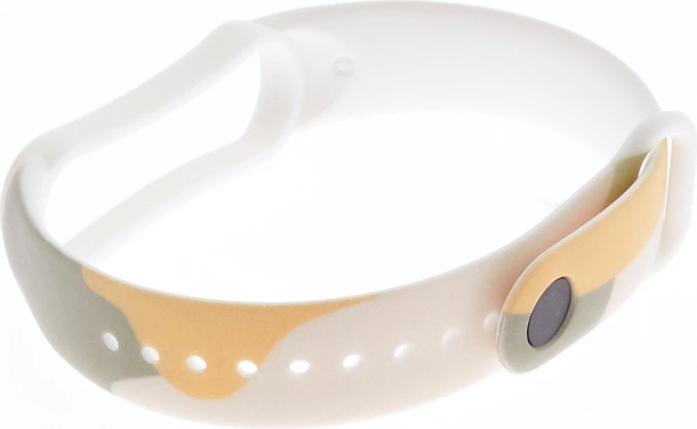 Rrip silikoni Hurtel Strap Moro për Xiaomi Mi Band 5/6, kamuflazh, bezhë/jeshile/e verdhë