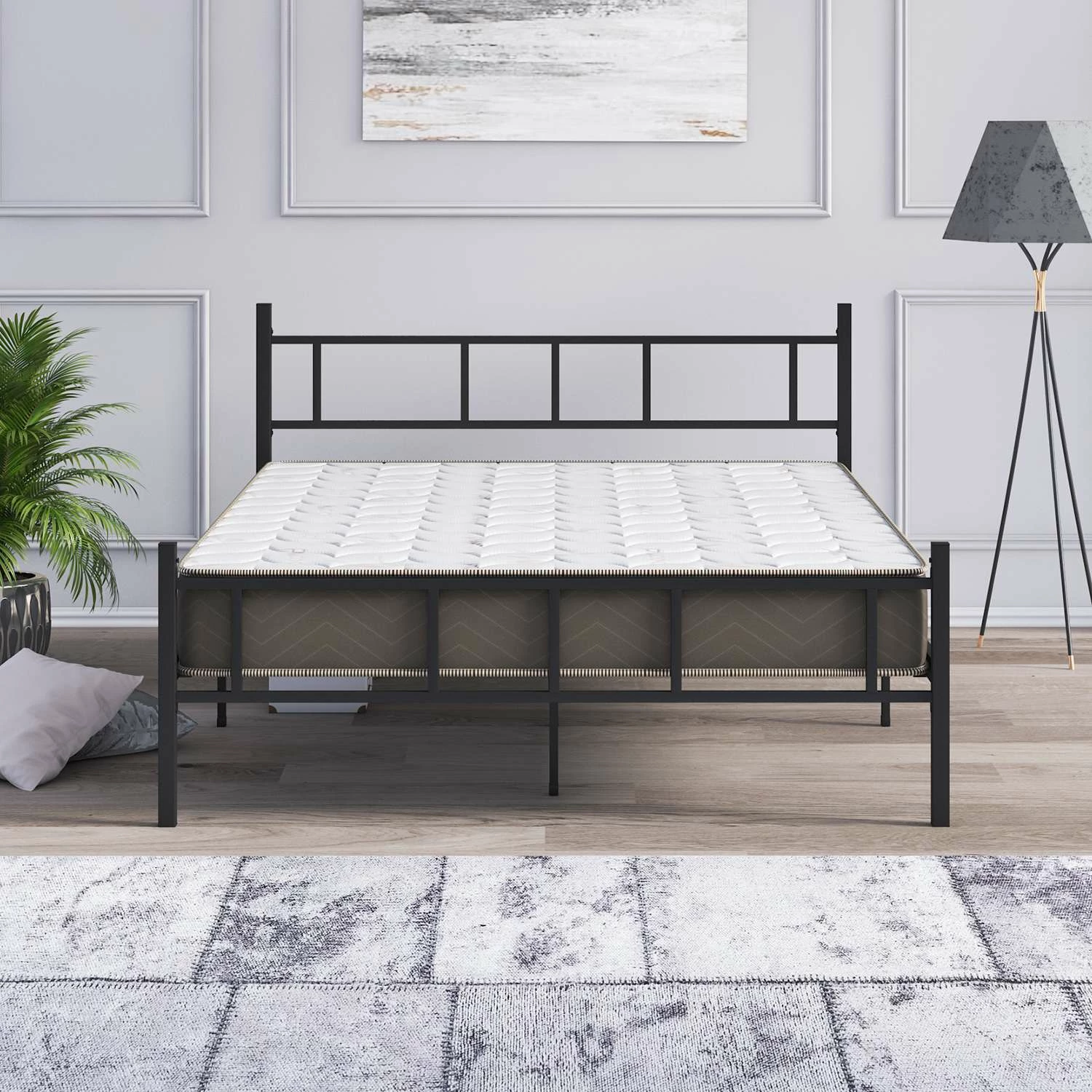 Krevat dopio, metal i zi, Skye Decor, 160x200