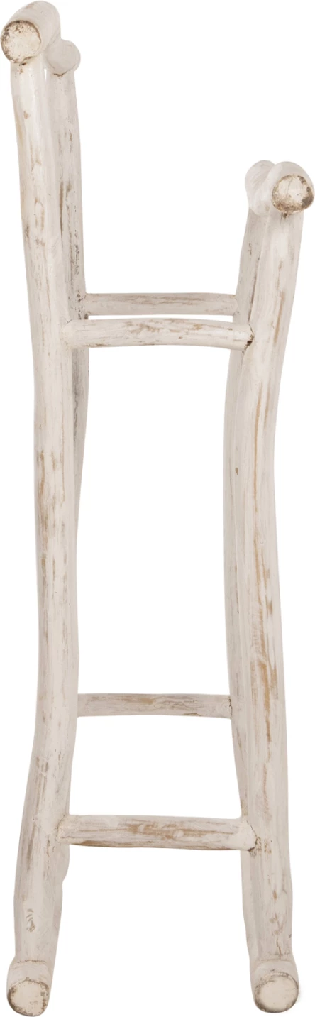 Varëse për peshqirë, degë tik, ngjyrë patina e bardhë, FH7908, 90x28x77-91H cm