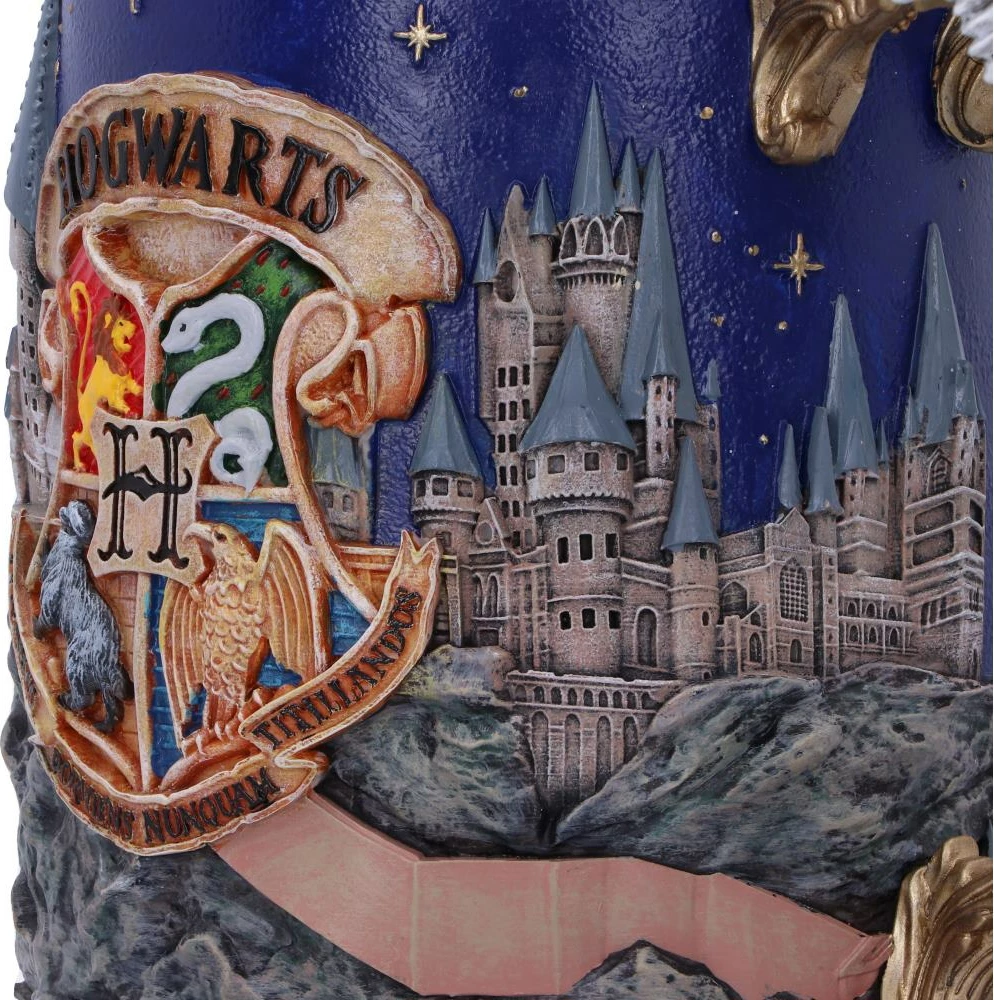 Mug koleksionues NEMESIS NOW Harry Potter Hogwarts 600ml 15.5cm me insert inox, blu