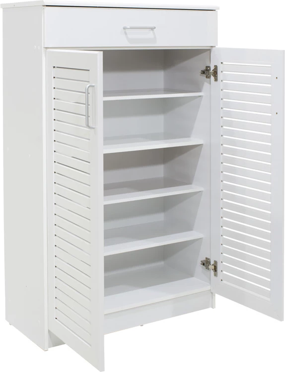 Dollap këpucësh Sante 20 palë, ngjyrë e bardhë, 80x37x123cm