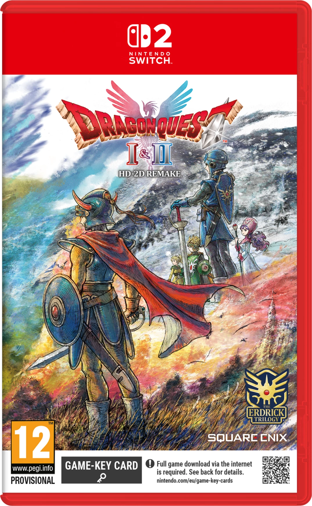 Lojë Square Enix Dragon Quest I & II HD-2D Remake për Nintendo Switch 2, 2-në-1 (Game-Key Card)