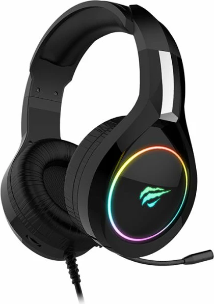 Kufje gaming HAVIT Gamenote HV-H2232d, RGB LED, mikrofon, 3D surround, 50mm, me kabllo 2.2m, të zeza
