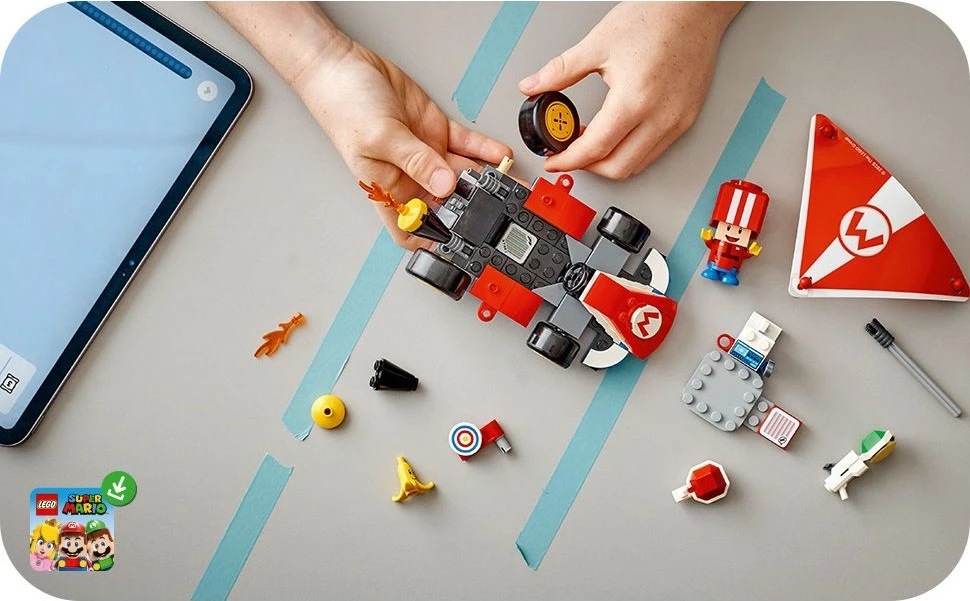 Set ndërtimi LEGO Mario Kart Standard Kart, 174 pjesë, shumëngjyrësh