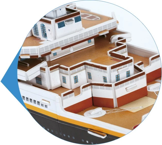 Puzzle 3D Cubic Fun Titanic T4011H, 113 pjesë, XL