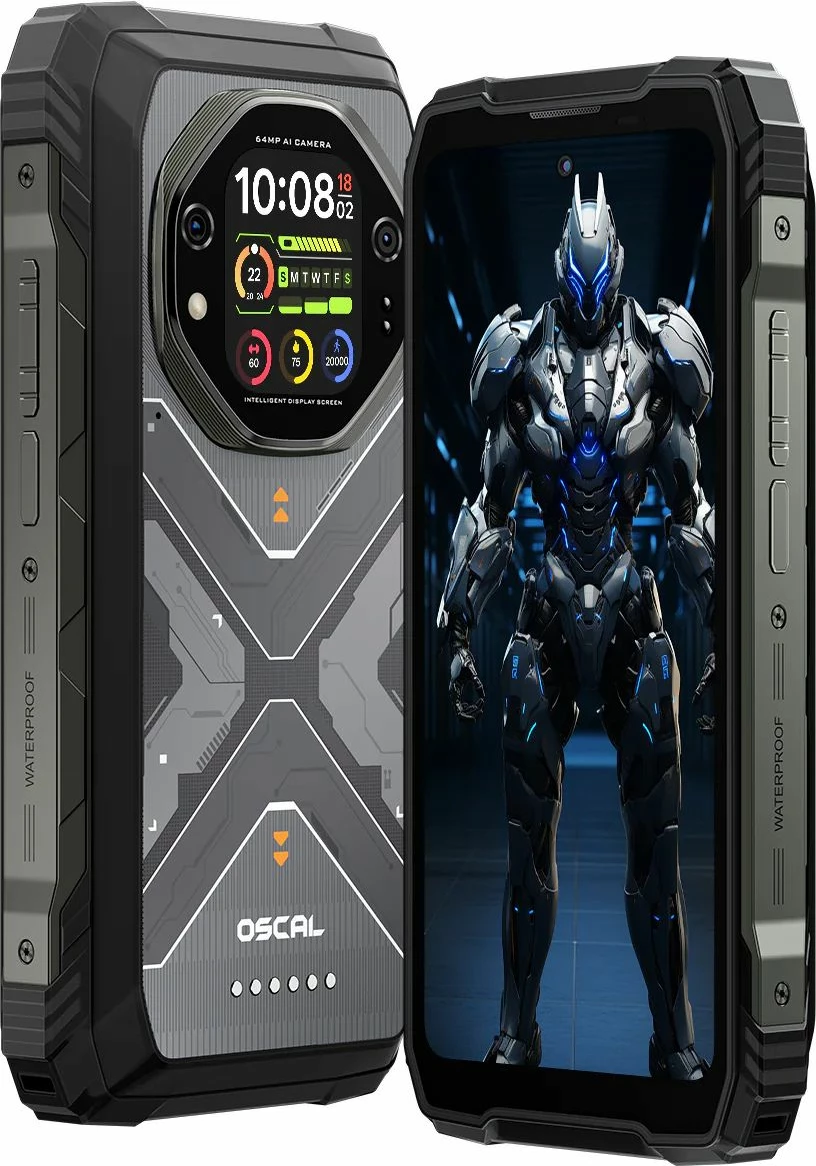Celular rugged Oscal Tank 1 16GB RAM + 512GB 5G 20000mAh, i zi