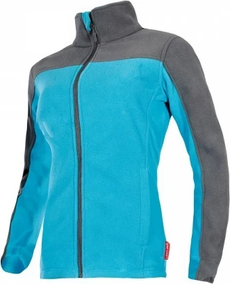 Xhaketë fleece për femra LAHTI PRO L4010301, madhësi S, me astar, turkeze/gri