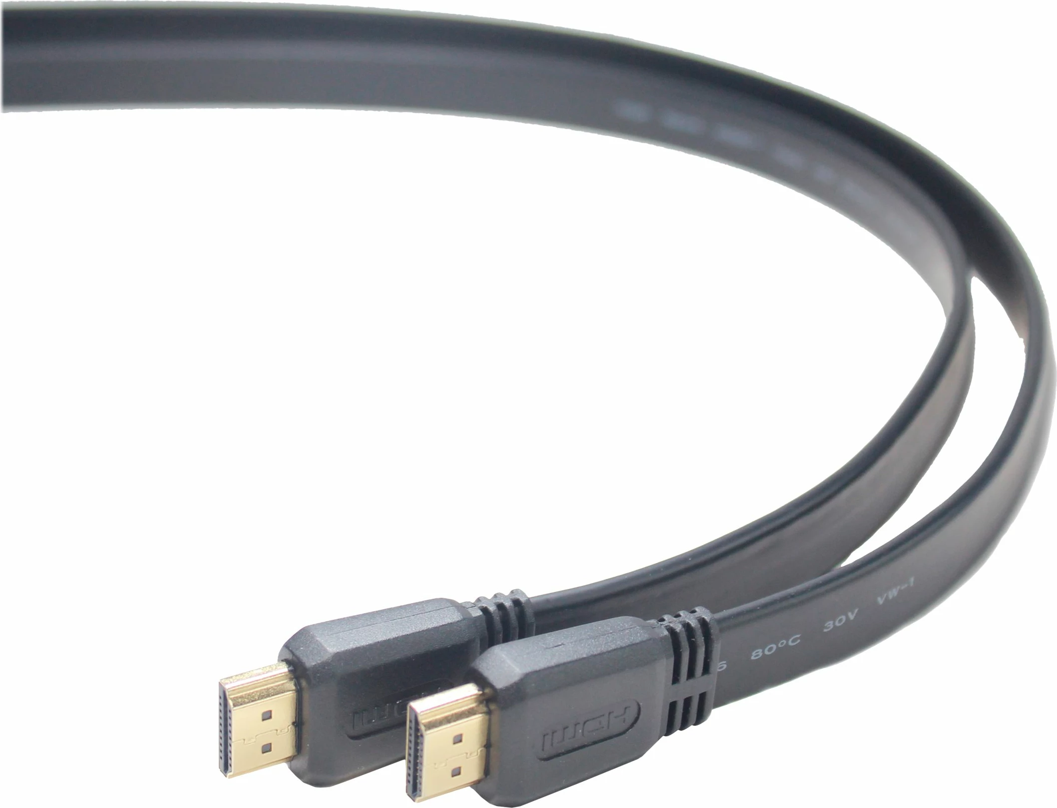 Kabllo HDMI Gembird CC-HDMI4F-6, 1.8 m, e zezë, flat