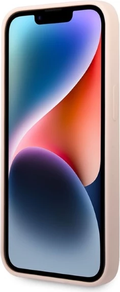 Mbështjellës Karl Lagerfeld Silicone Ikonik MagSafe për iPhone 14 Plus 6.7", rozë