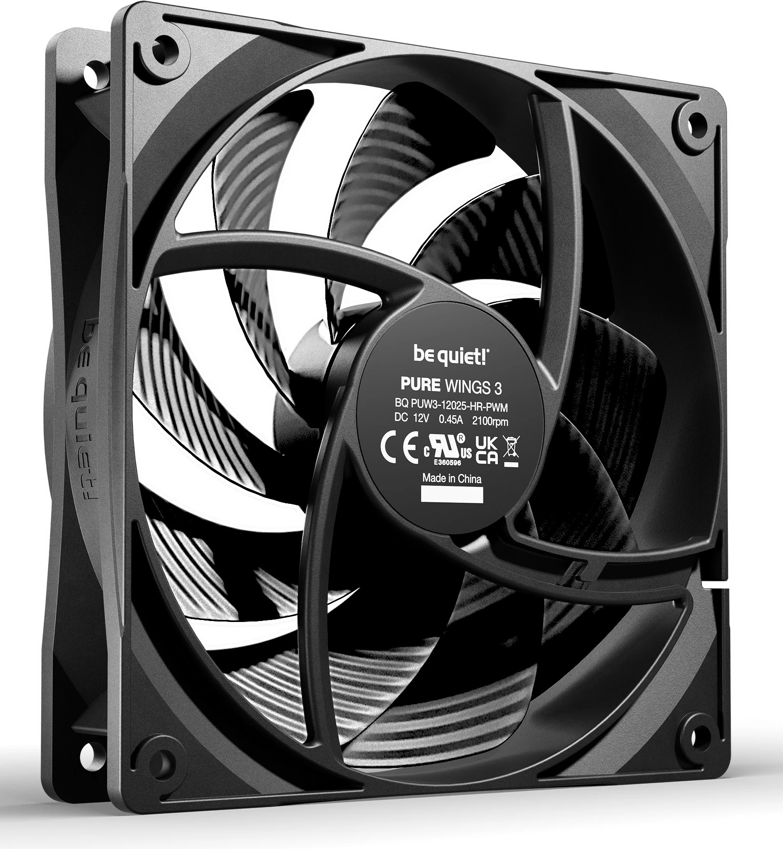 Ventilator kase Be Quiet! Pure Wings 3 120mm PWM 3-pack, zi