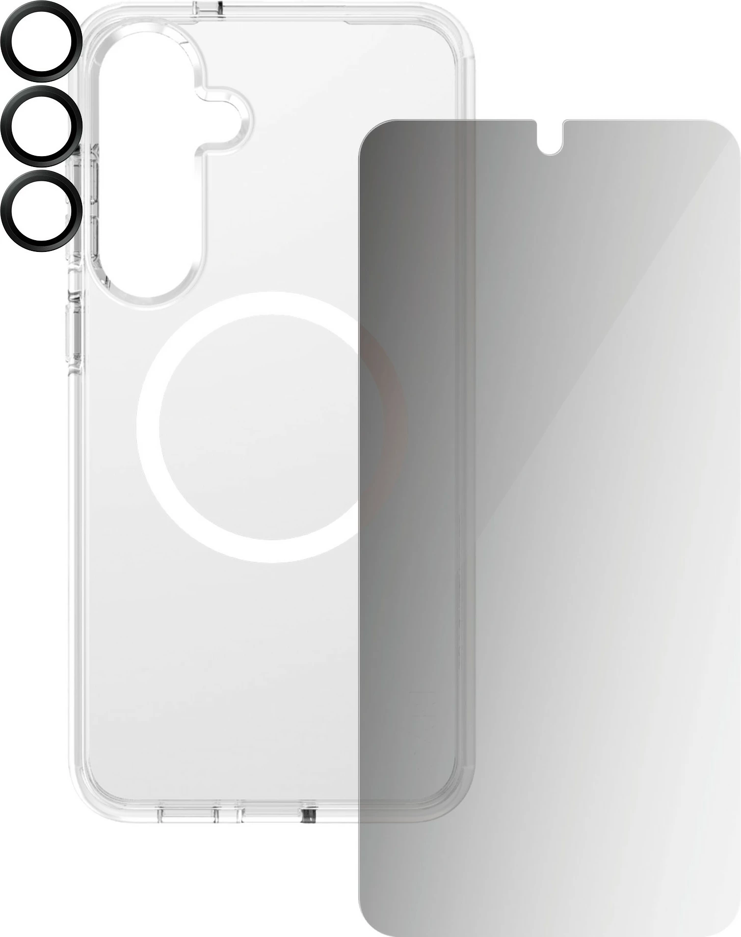 Mbështjellës PanzerGlass CARE Flagship 3-in-1, për Samsung Galaxy S25 Plus, transparent