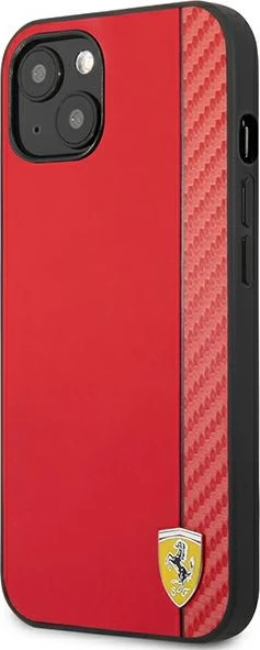 Mbështjellës Ferrari On Track Carbon Stripe për iPhone 13 mini 5.4", i kuq, hardcase