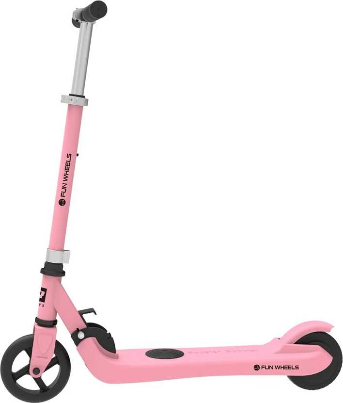 Trotinet elektrik Rebel Fun Wheels, 100 W, 2 Ah, rozë
