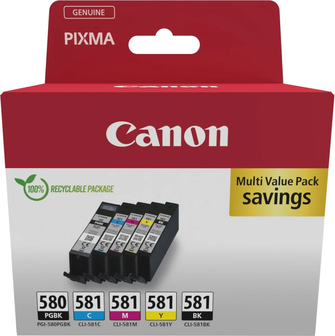 Multipak Canon 2078C007, 5.6 ml, 5 copë, Ngjyra të ndryshme