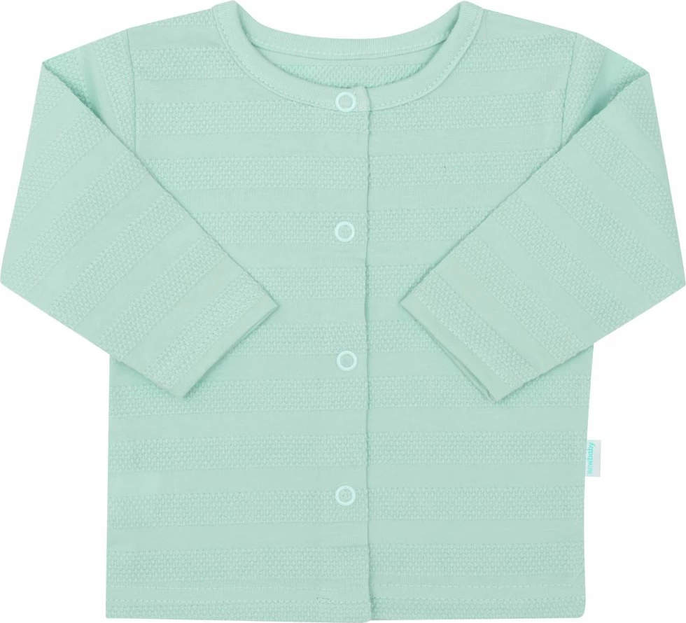 Set bebe 7 copësh, NEW BABY, I AM, 100% pambuk, madhësia 62 (3-6m), ngjyrë mente