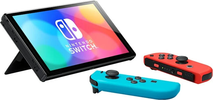 Konzolë portabile Nintendo Switch OLED, 7", 64 GB, E zezë/Kaltër/E kuqe