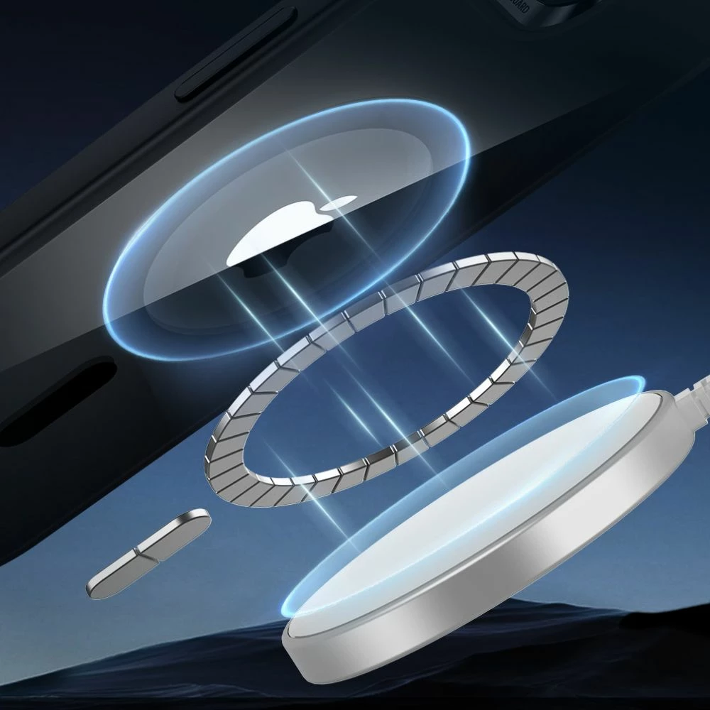 Mbështjellës ESR Classic Hybrid HaloLock MagSafe për iPhone 16e, Transparent-Zi