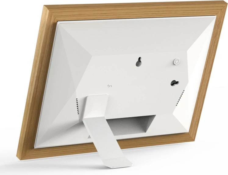 Kornizë digjitale Braun DigiFrame 10W, 32GB, WiFi, 10.1 inç, bardhë/druri