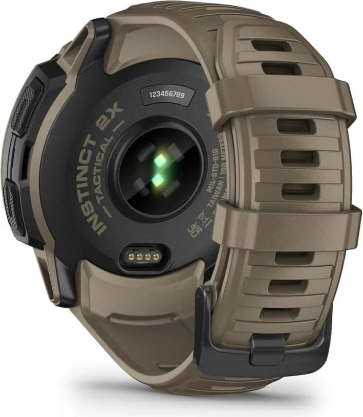 Smartwatch Garmin Instinct 2X Solar Tactical Edition, 50 mm, GPS, Gjelbër