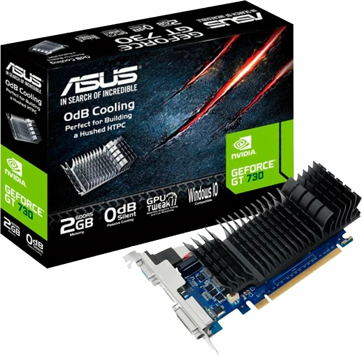 Kartelë grafike ASUS GeForce GT 730 2GB GDDR5 low-profile PCIe 2.0