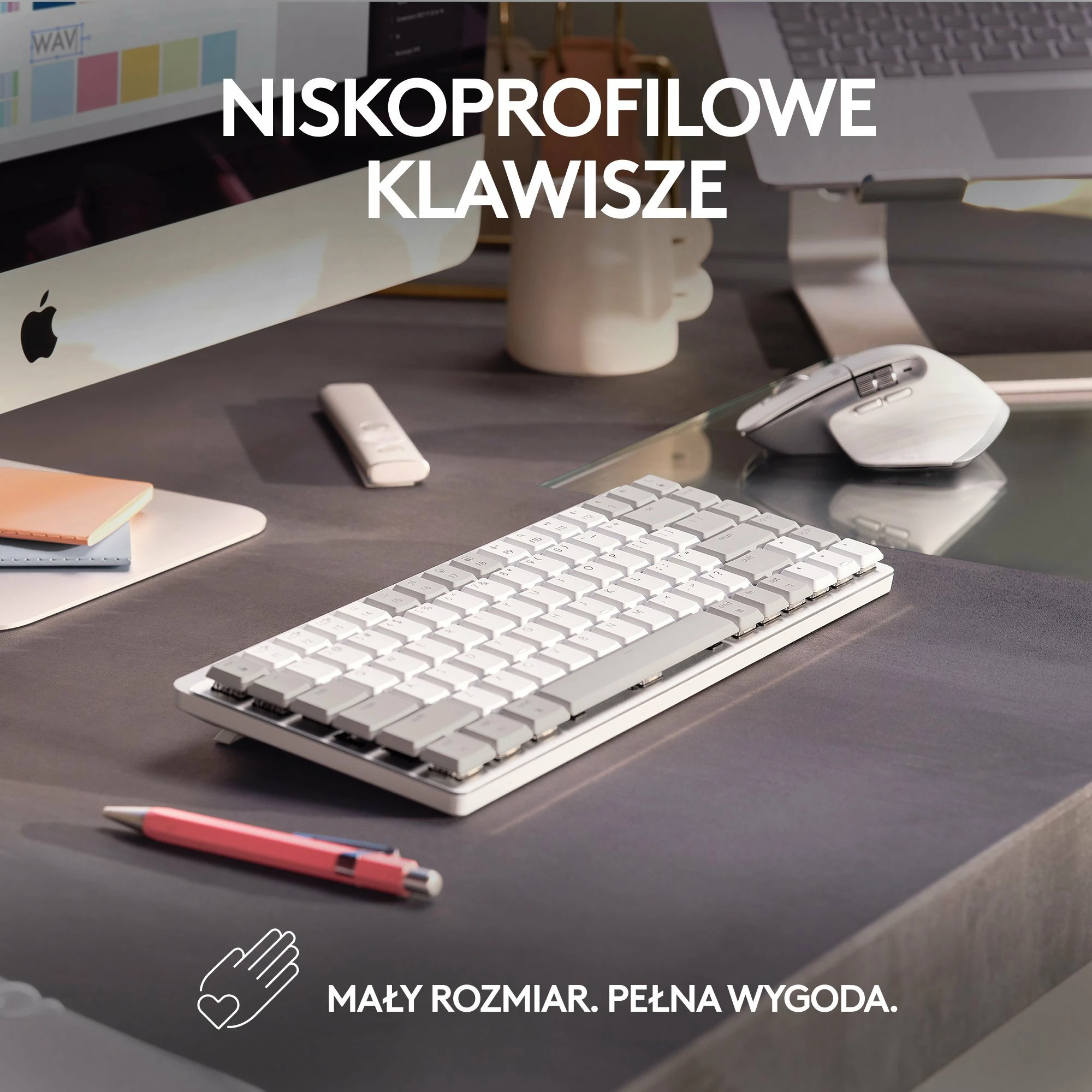 Tastierë mekanike wireless Logitech MX Mechanical Mini për Mac 920-010799, US layout, me ndriçim, gri