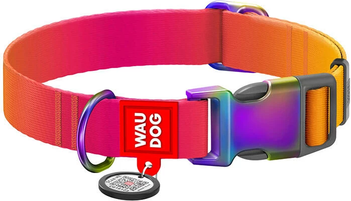 Qafore qeni Waudog, XL, rPET, me QR kod, portokalli