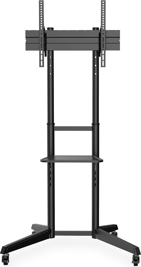 Karrocë prezantimi për TV Digitus, 37-70 inç, me raft, e zezë