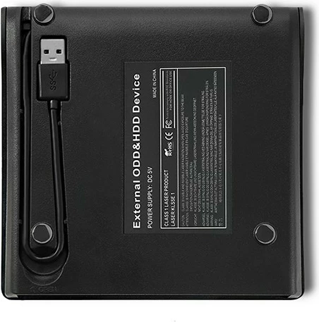 DVD-RW i jashtëm Qoltec 51857, USB 3.0, i zi