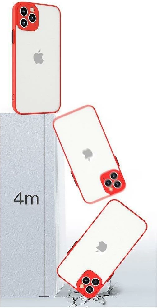 Mbështjellës silikoni Hurtel Milky Case për Samsung Galaxy A72 4G, Kuq