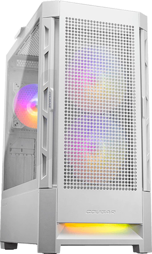 Kasë COUGAR DUOFACE RGB Mid Tower, ATX, Tempered Glass, e bardhë