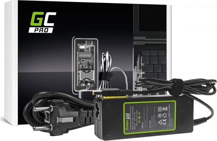 Karikues për laptop Green Cell AD39AP,  90W, i zi 