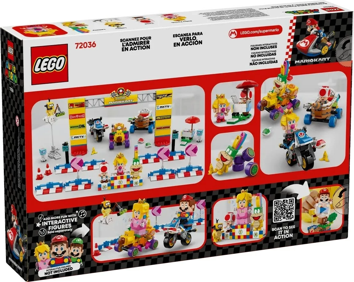 Set LEGO Super Mario 72036 Mario Kart - Baby Peach & Grand Prix
