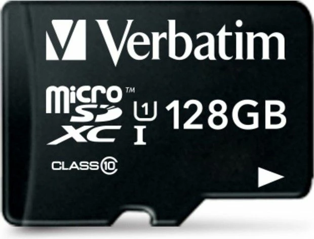 Kartë memorie microSDXC Verbatim Premium 128GB Class 10 UHS-I/U1 (44085), me adapter, e zezë