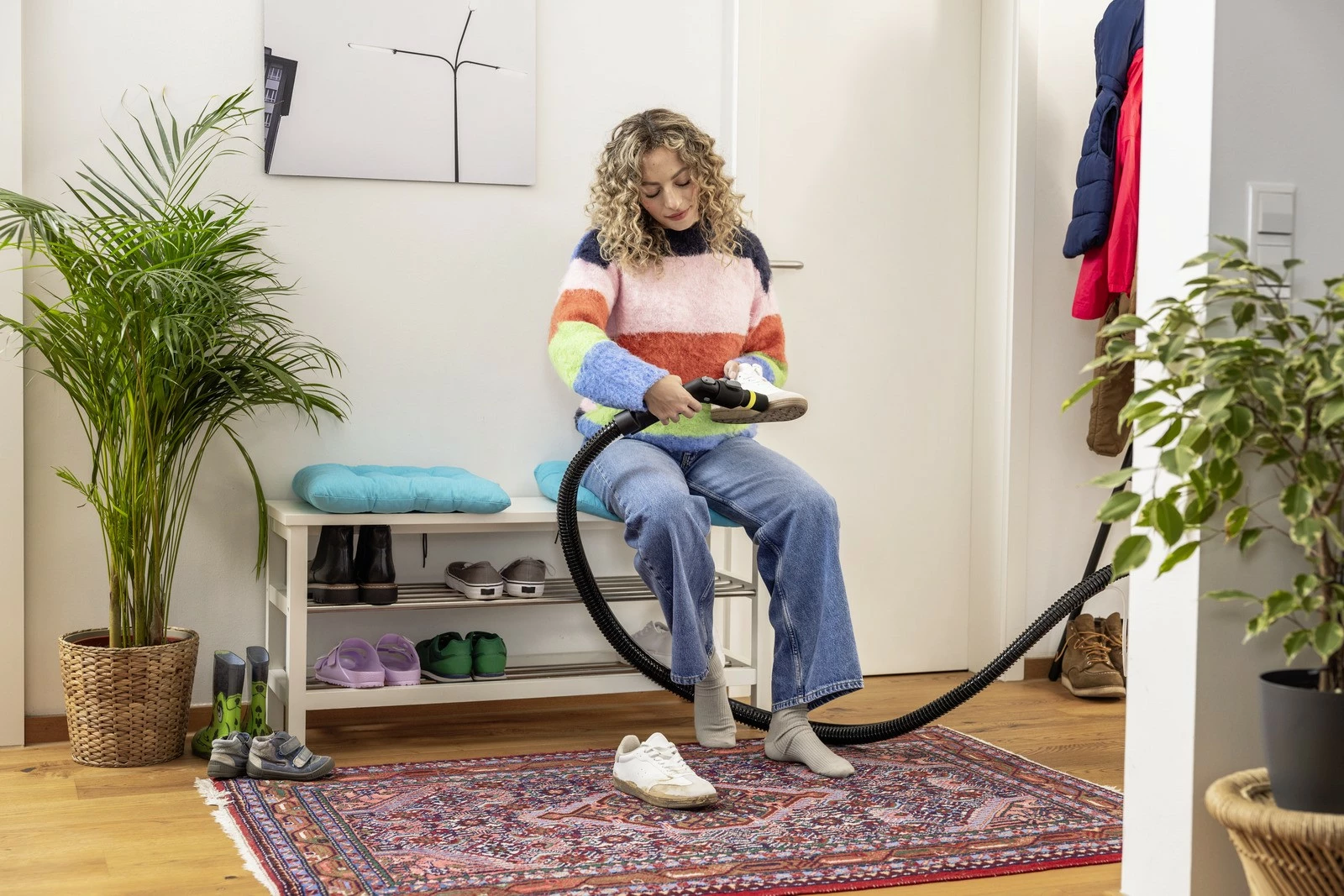 Furçë pastrimi për këpucë Karcher Shoe!Cleaner, për SE 3 Compact, SE 4, SE 5, SE 6, e zezë/verdhe