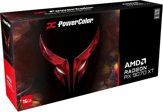 Kartelë grafike PowerColor Red Devil Radeon RX 9070 XT, 16 GB, GDDR6, PCI Express x16 5.0, e zezë