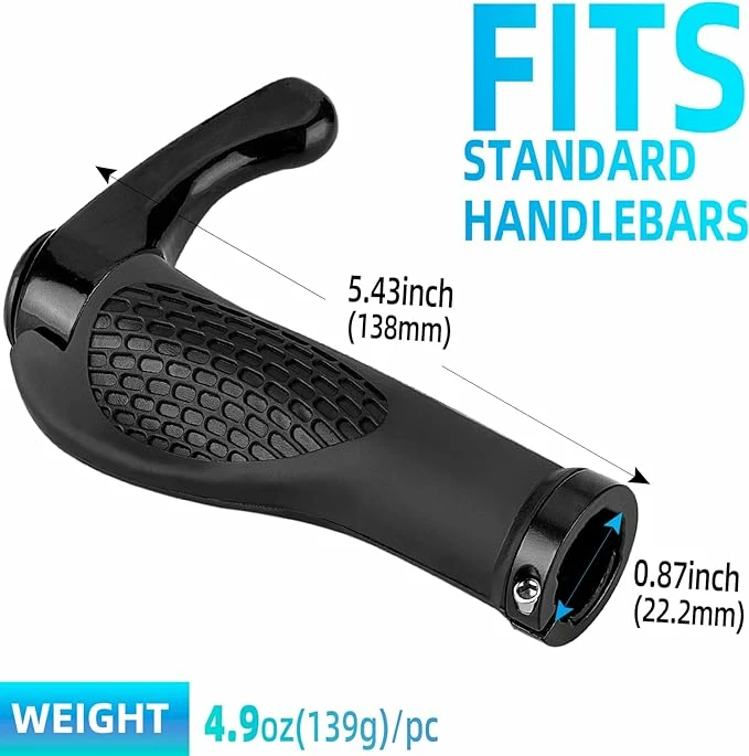 Doreza biçiklete Rockbros BT1007B me horns, e zezë