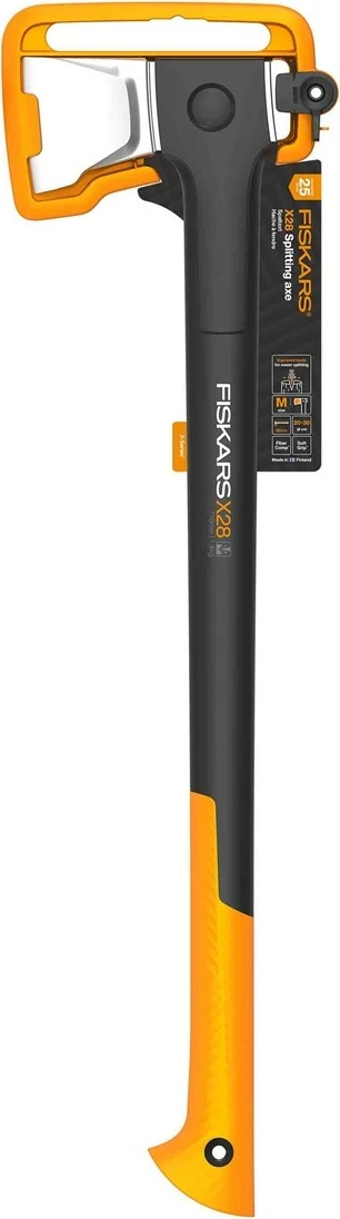 Sëpatë Fiskars X28 X-series, për ndarje druri, 1.77 kg, zezë/portokalli/çelik