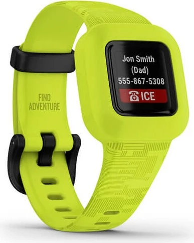 Smartwatch Garmin vivofit jr. 3, Armband, MIP, i papërshkueshëm nga uji, Gjelbër