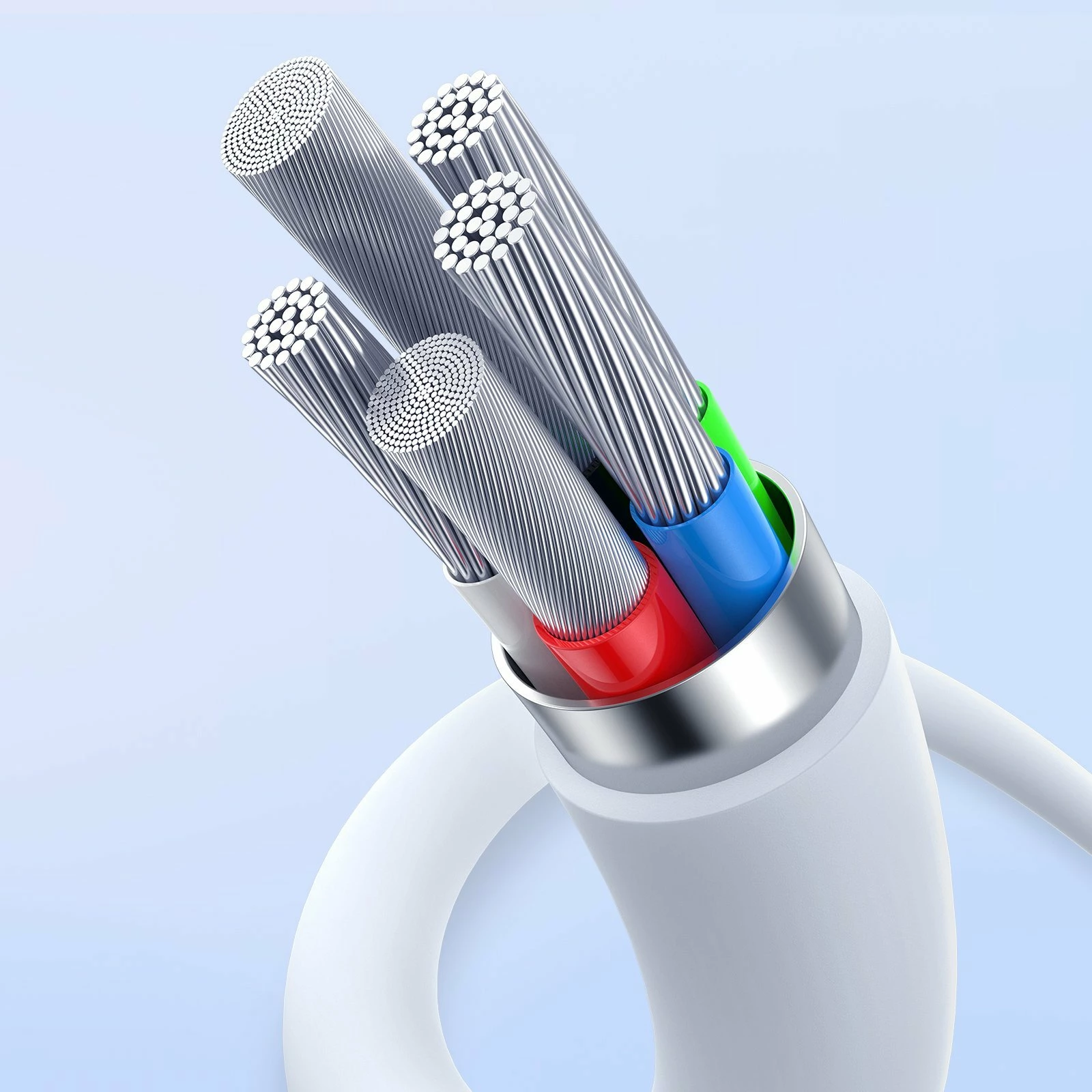 Kabllo USB-C në USB-C Baseus Superior Series II P10365200211-00 1 m 30W PD 480Mb/s, e bardhë
