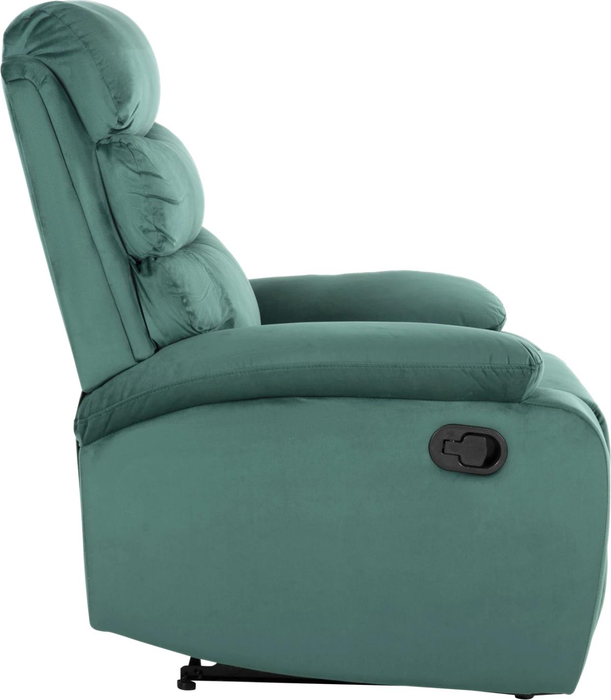 Karrige relaksuese YASUMU, ngjyrë selvi, kadife, 80x93x100H cm