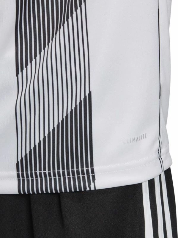 Fanellë për futboll për fëmijë adidas Striped 19 Jr, e bardhë
