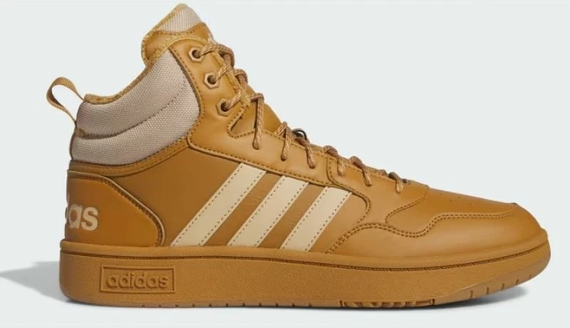 Atlete për meshkuj adidas Hoops 3.0 Mid, ngjyrë kafe