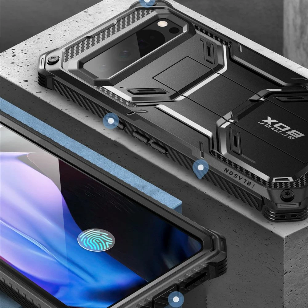 Mbështjellës Supcase ArmorBox për Google Pixel 9 Pro XL, i zi