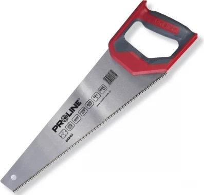 Sharrë dore Proline 64862 500 mm 7 TPI për dru, kuqe/zezë