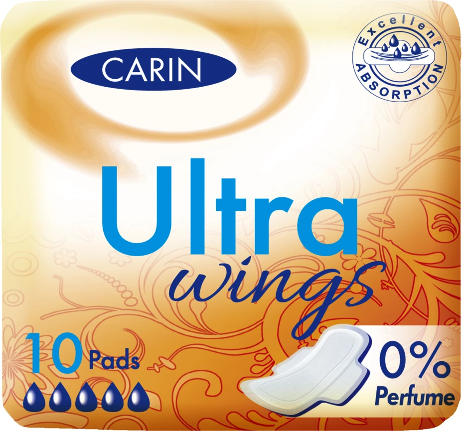 Peceta higjienike Carin Ultra Wings 10 copa